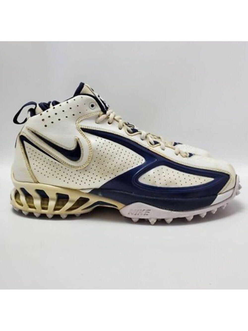 Nike Zoom Air Dri Fit 311675-141 Blue White Mid Top Sneakers Size 11.5 Very Rare